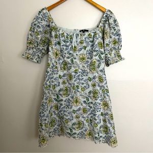 7 for all Mankind Eyelet Lace Mini Dress, Size Medium